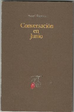 Portada de Conversación en junio 1982, editorial El Banquete Portada de Conversación en junio 1982, editorial El Banquete